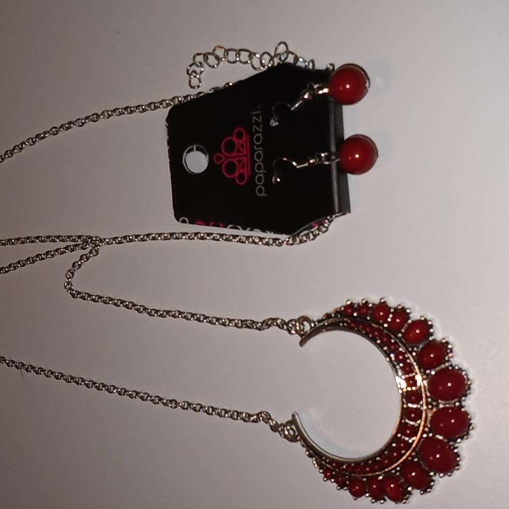 Necklace with matching earrings